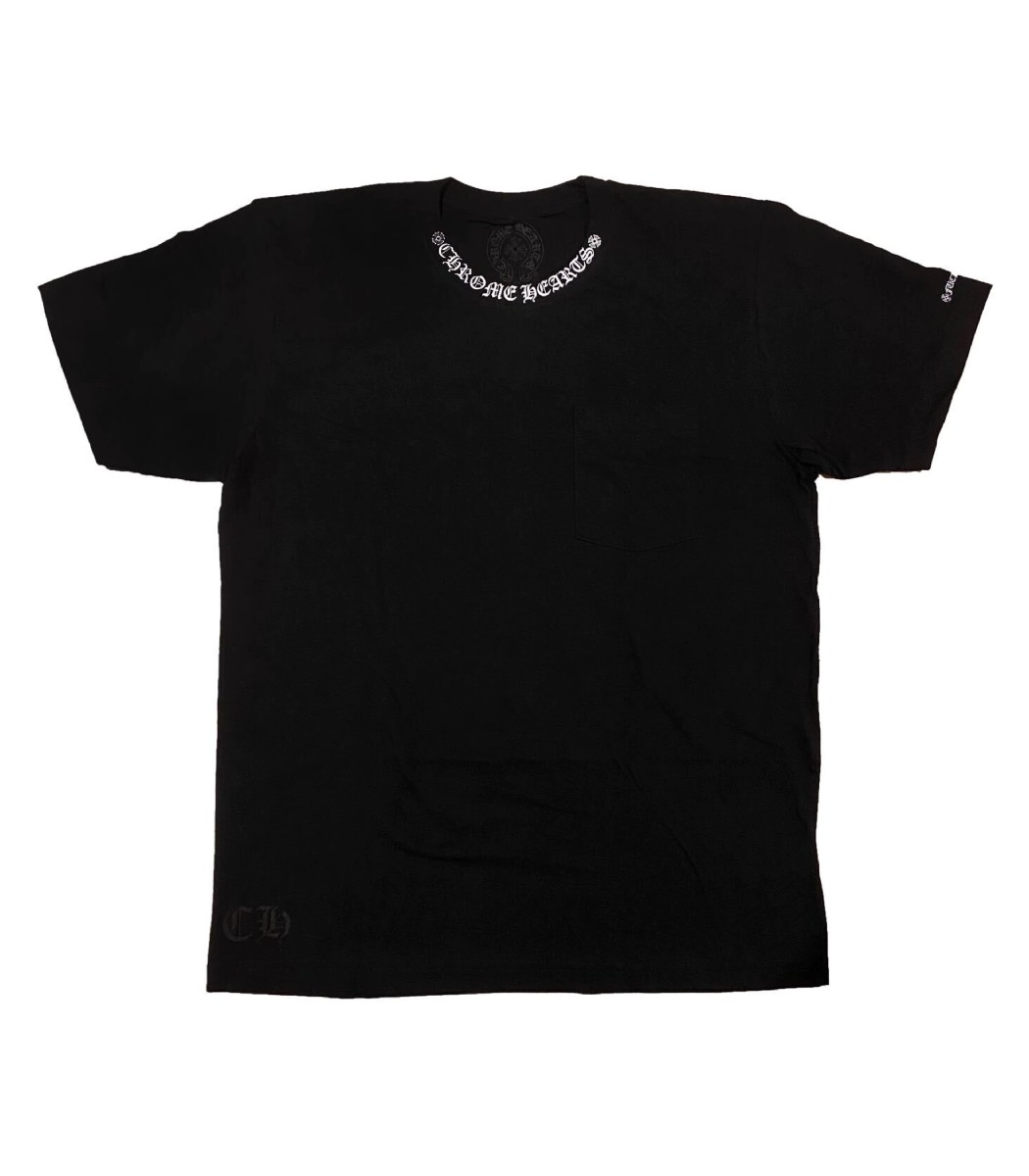 Chrome Hearts Neck Logo (“Fuck You” Sleeve) T-shirt - Chrome Hearts ...